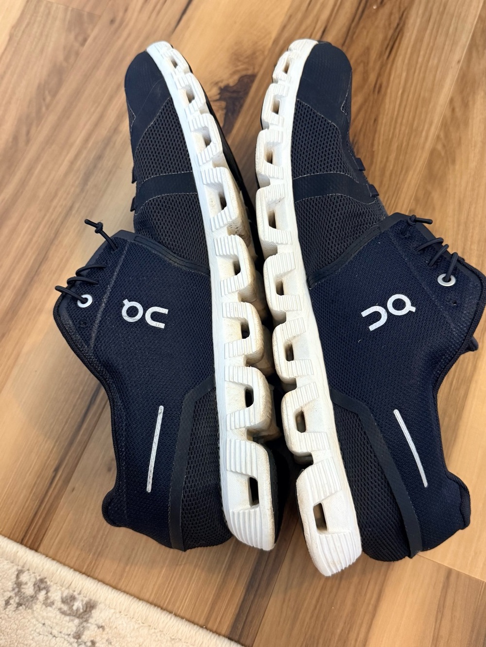 On Cloud Men’s Athletic Shoes in Black and White